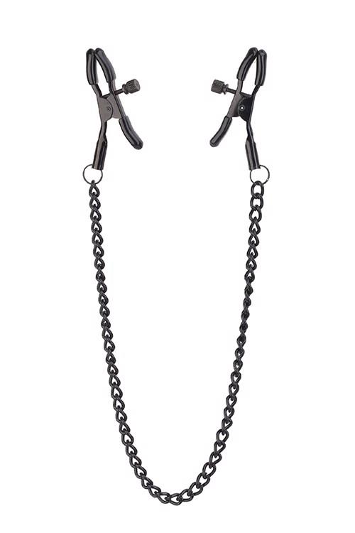 Zaciski na sutki Blaze Deluxe - regulowane, z łańcuszkiem 32 cm — zdjęcie 1