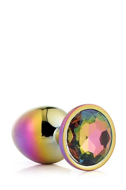 Korek analny Gleaming Love – aluminiowy, z kryształkiem, 3,4 cm — zdjęcie 4