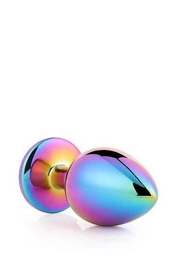 Korek analny Gleaming Love – aluminiowy, z kryształkiem, 3,4 cm — zdjęcie 3