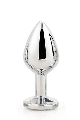 Korek analny Gleaming Love M - stalowy, średni — zdjęcie 3
