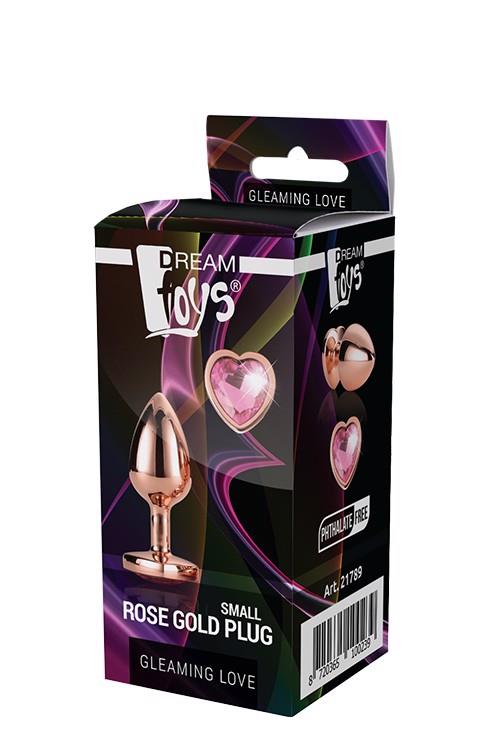 Korek analny Gleaming Love - aluminium, mały — zdjęcie 5