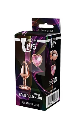 Korek analny Gleaming Love - aluminium, mały — zdjęcie 5