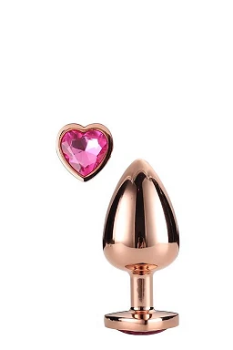 Korek analny Gleaming Love - aluminium, mały — zdjęcie 3