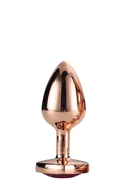 Korek analny Gleaming Love - aluminium, mały — zdjęcie 2