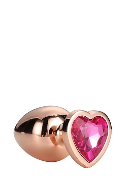 Korek analny Gleaming Love - aluminium, mały