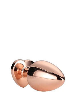 Korek analny Gleaming Love - aluminium, mały — zdjęcie 4