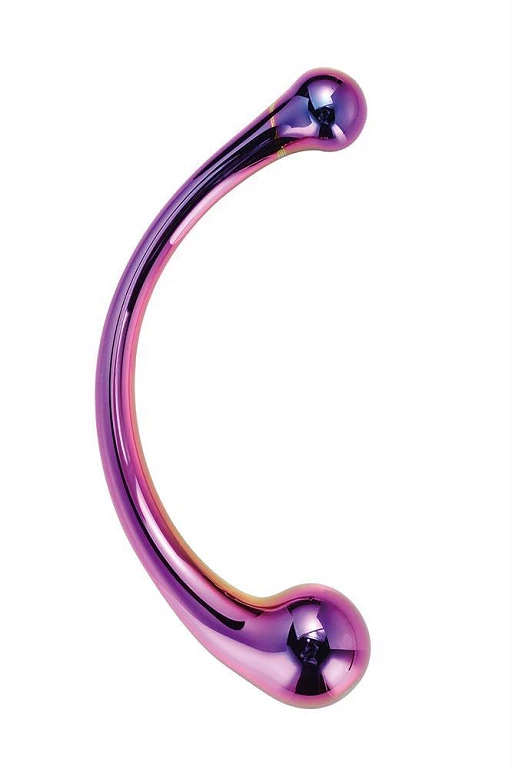 Stymulator Glamour Glass Curved – szkło, zakrzywiony, 17 cm — zdjęcie 2