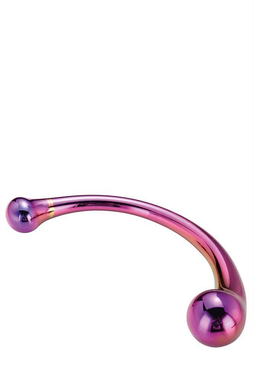 Stymulator Glamour Glass Curved – szkło, zakrzywiony, 17 cm — zdjęcie 3