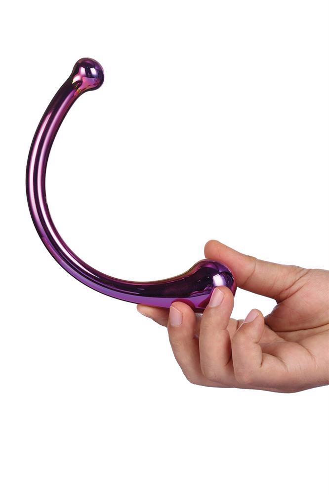 Stymulator Glamour Glass Curved – szkło, zakrzywiony, 17 cm — zdjęcie 4