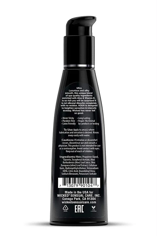 Lubrykant wodny Aqua – z aloesem i witaminą E, 120 ml — zdjęcie 3