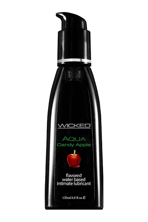 Lubrykant smakowy Aqua Candy Apple – jabłko w karmelu, 120 ml — zdjęcie 1