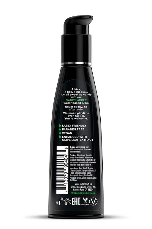 Lubrykant smakowy Aqua Candy Apple – jabłko w karmelu, 120 ml — zdjęcie 2