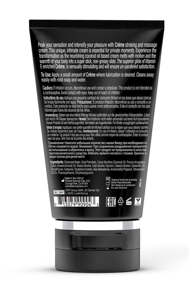 Krem do masturbacji dla mężczyzn Créme – olejowy, z witaminą E, 120 ml — zdjęcie 3