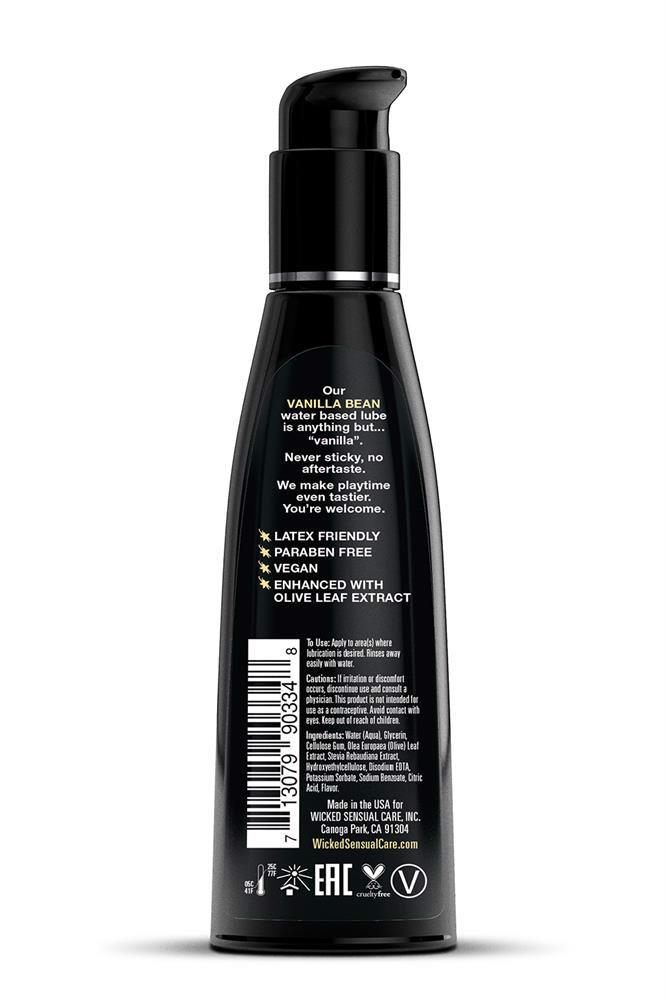 Lubrykant smakowy Aqua Vanilla Bean – wanilia, 120 ml — zdjęcie 2