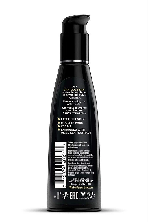 Lubrykant smakowy Aqua Vanilla Bean – wanilia, 120 ml — zdjęcie 2