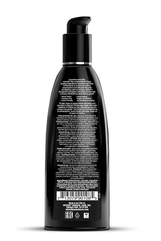 Lubrykant wodny Aqua – z aloesem i witaminą E, 250 ml — zdjęcie 4