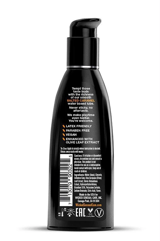 Lubrykant smakowy Aqua Salted Caramel – słony karmel, 60 ml — zdjęcie 2