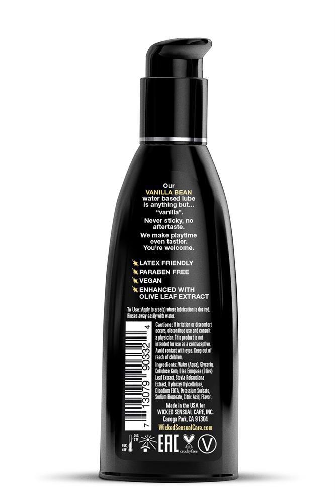 Lubrykant smakowy Aqua Vanilla Bean – wanilia, 60 ml — zdjęcie 2