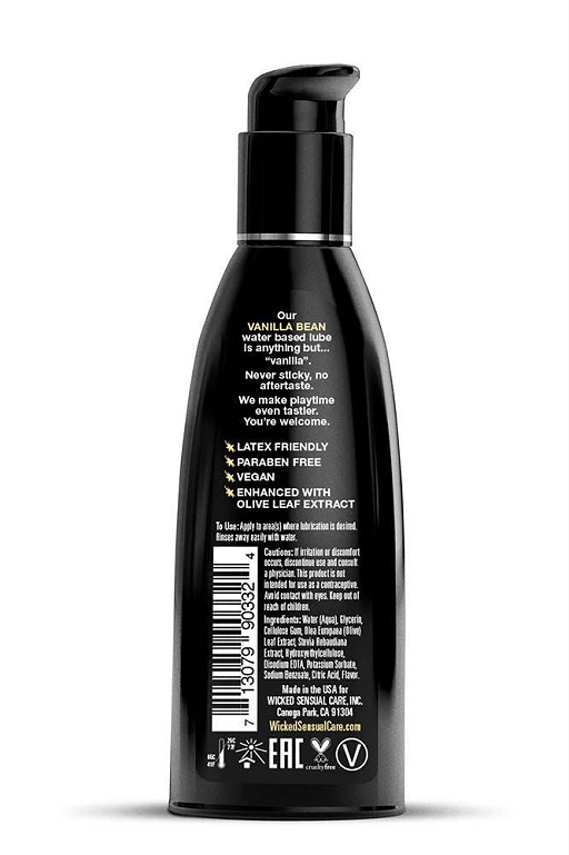Lubrykant smakowy Aqua Vanilla Bean – wanilia, 60 ml — zdjęcie 2