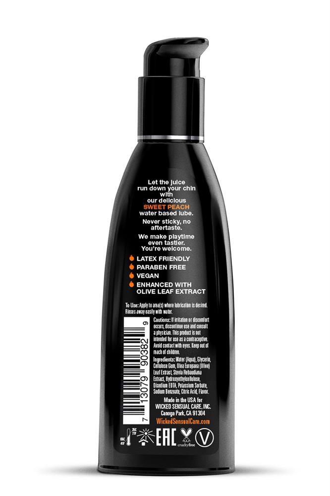 Lubrykant smakowy Aqua Sweet Peach – brzoskwinia, 60 ml — zdjęcie 2