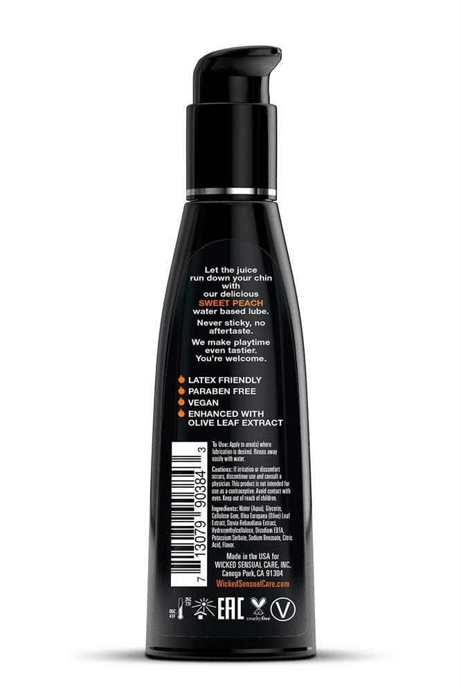 Lubrykant smakowy Aqua Sweet Peach – brzoskwinia, 120 ml — zdjęcie 2