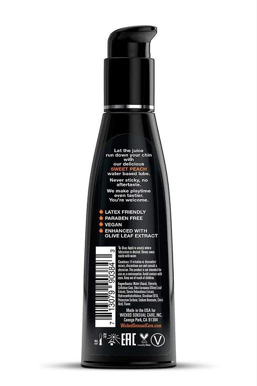 Lubrykant smakowy Aqua Sweet Peach – brzoskwinia, 120 ml — zdjęcie 2