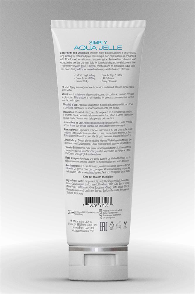 Lubrykant wodny Simply Aqua Jelle – gęsty, bez gliceryny, 120 ml — zdjęcie 3
