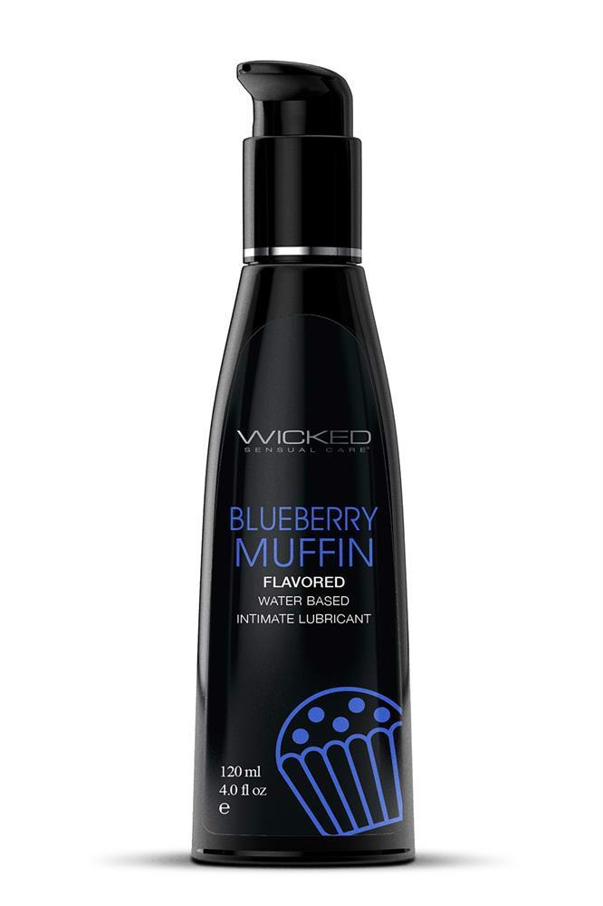 Lubrykant smakowy Aqua Blueberry Muffin – jagodowa muffinka, 120 ml — zdjęcie 1