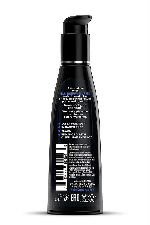 Lubrykant smakowy Aqua Blueberry Muffin – jagodowa muffinka, 120 ml — zdjęcie 2