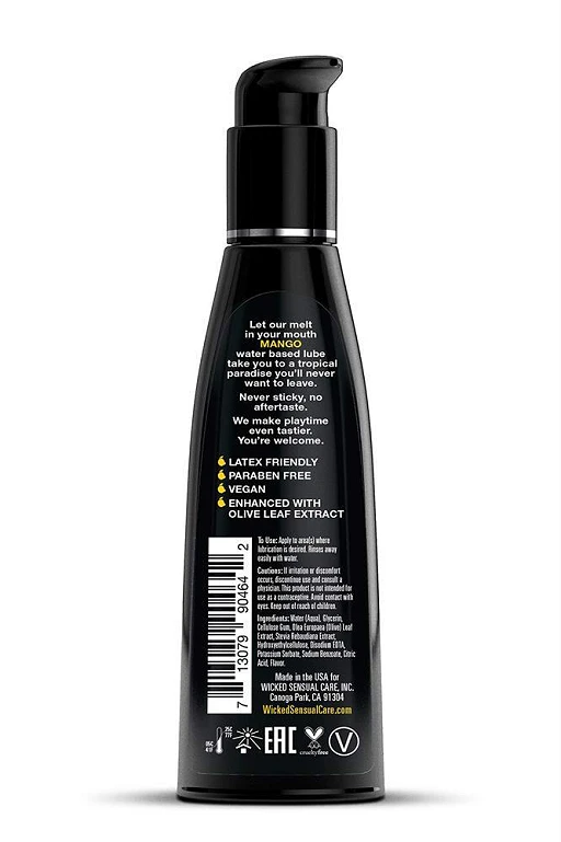 Lubrykant smakowy Aqua Mango – na bazie wody, 120 ml — zdjęcie 2
