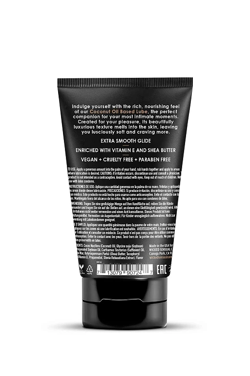 Lubrykant olejowy Coconut – kokos i wanilia, z masłem shea, 120 ml — zdjęcie 2