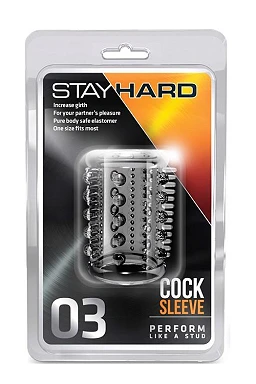 Nakładka Stay Hard 03 - TPE, teksturowana