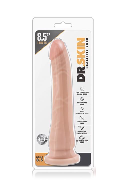 Dildo Dr. Skin Basic 8.5 – realistyczne, z przyssawką — zdjęcie 1