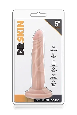 Dildo Dr. Skin 5 Inch Mini Cock – żyłkowane, z przyssawką