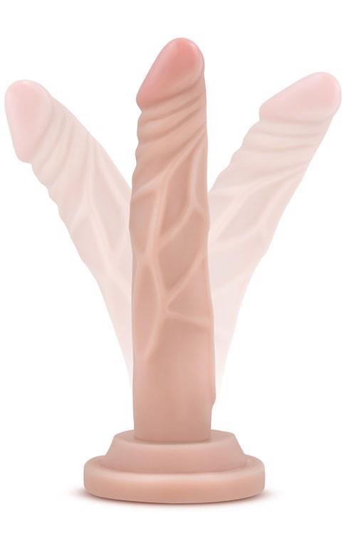 Dildo Dr. Skin 5 Inch Mini Cock – żyłkowane, z przyssawką — zdjęcie 3