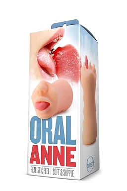 Masturbator oralny X5 Men Oral Anne – język i żebrowanie — zdjęcie 5