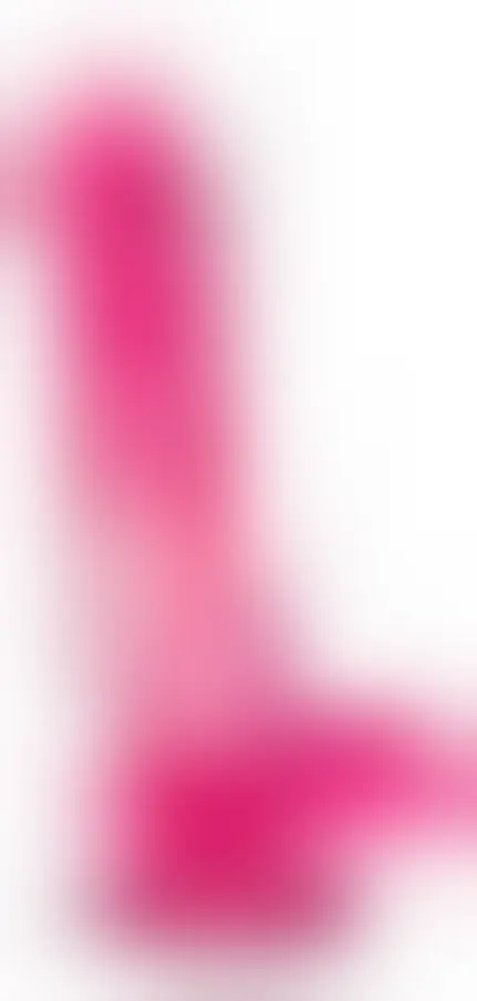 Dildo Basic 8 – różowe, PVC, przyssawka