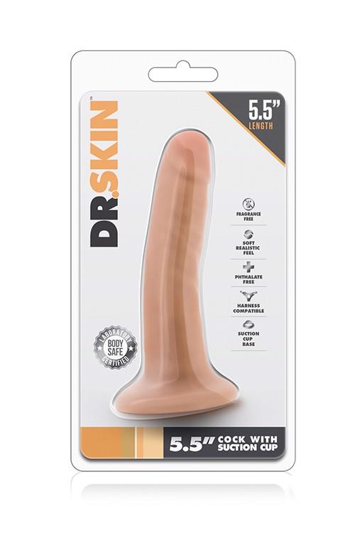 Dildo Dr. Skin 5.5 – realistyczne, z przyssawką — zdjęcie 1