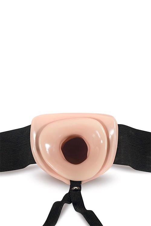 Strap-on wydrążony Dr. Skin 19 cm – elastyczne pasy — zdjęcie 1