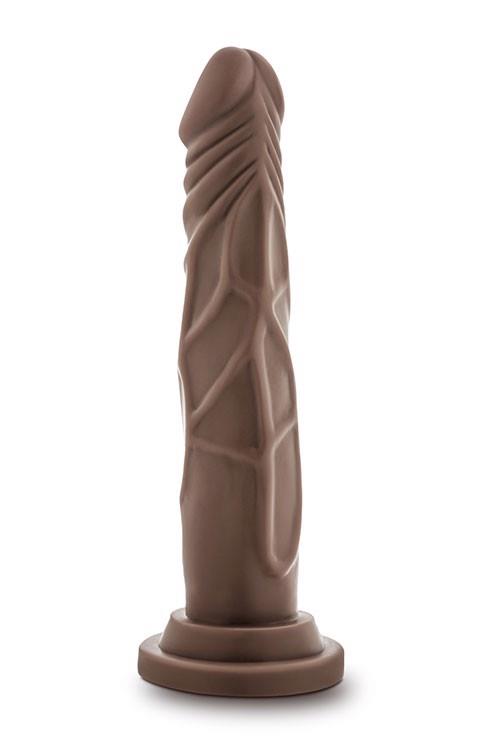 Dildo Dr. Skin Realistic Cock 7.5 – brązowe, z przyssawką — zdjęcie 4