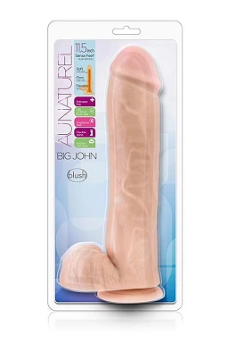 Dildo Au Naturel Big John 11.5” – TPE, przyssawka