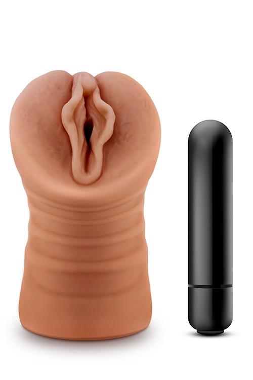 Stroker Sofia Mocha – otwarty, z kulką wibrującą — zdjęcie 1