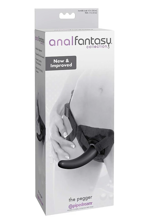Strap-on Pipedream Anal Fantasy The Pegger – czarny, 10,6 cm — zdjęcie 5