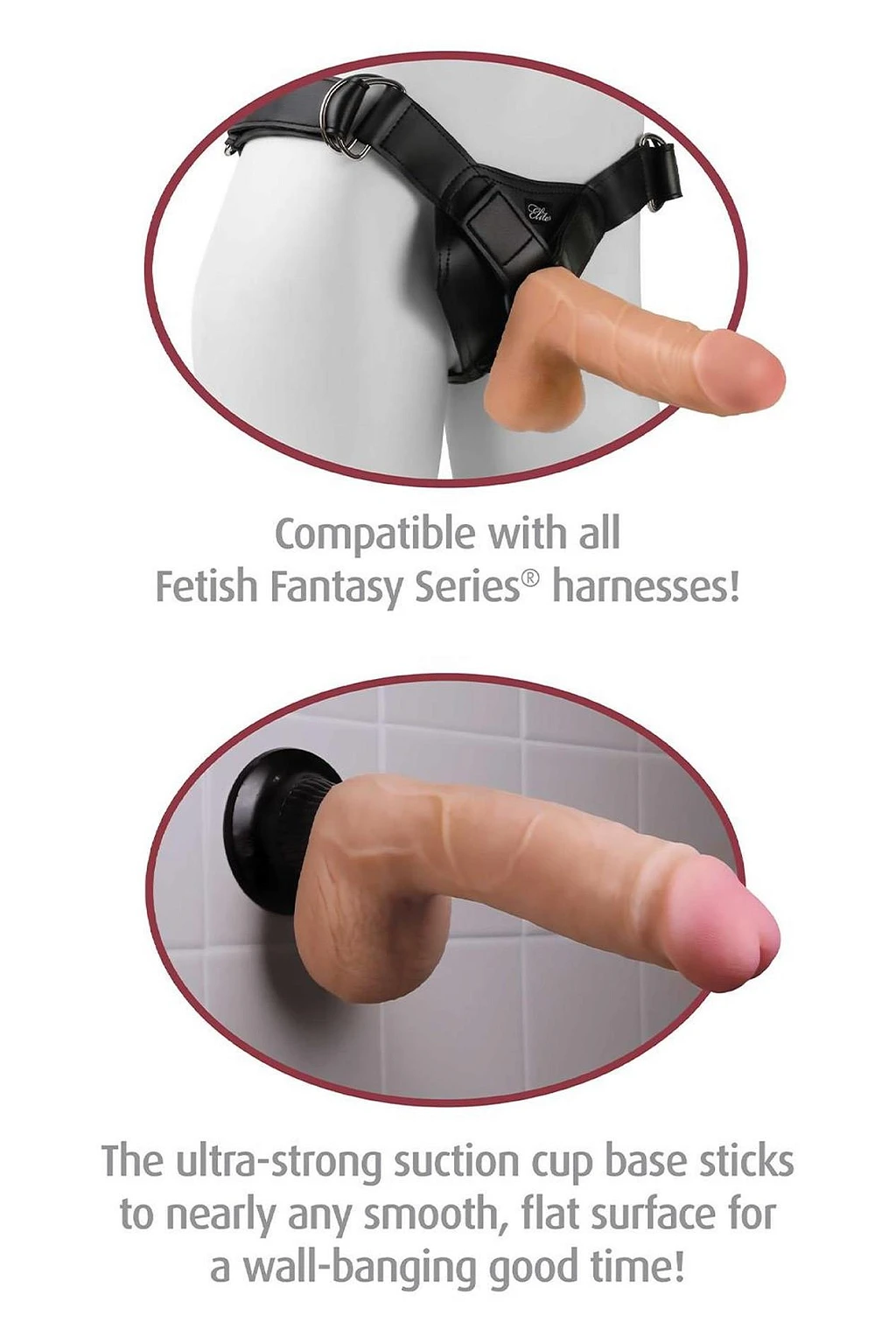 Dildo Real Feel Deluxe No. 7 – realistyczne, z przyssawką — zdjęcie 4