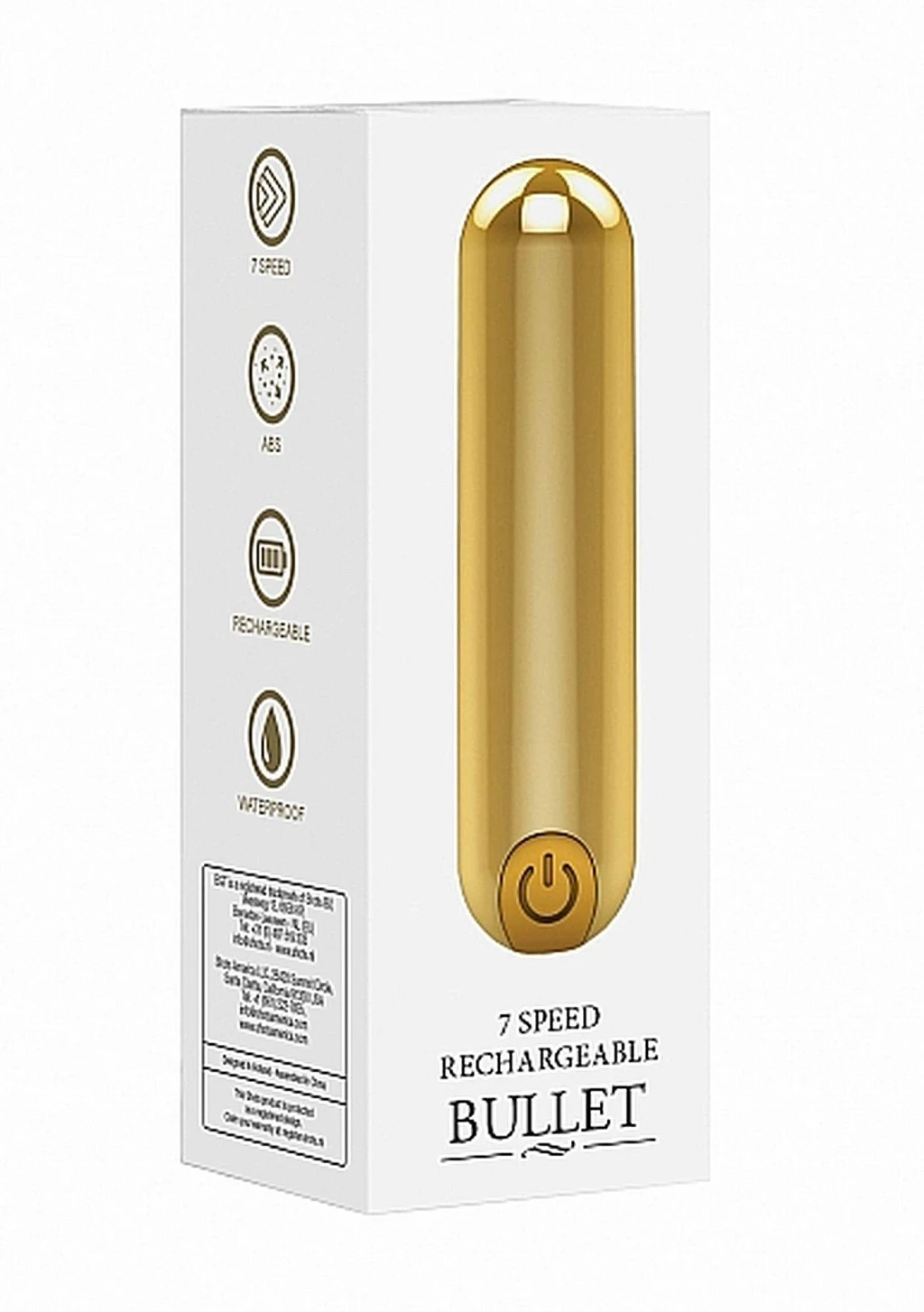 Wibrator mini Bullet 10-speed – złoty, ładowany USB — zdjęcie 8