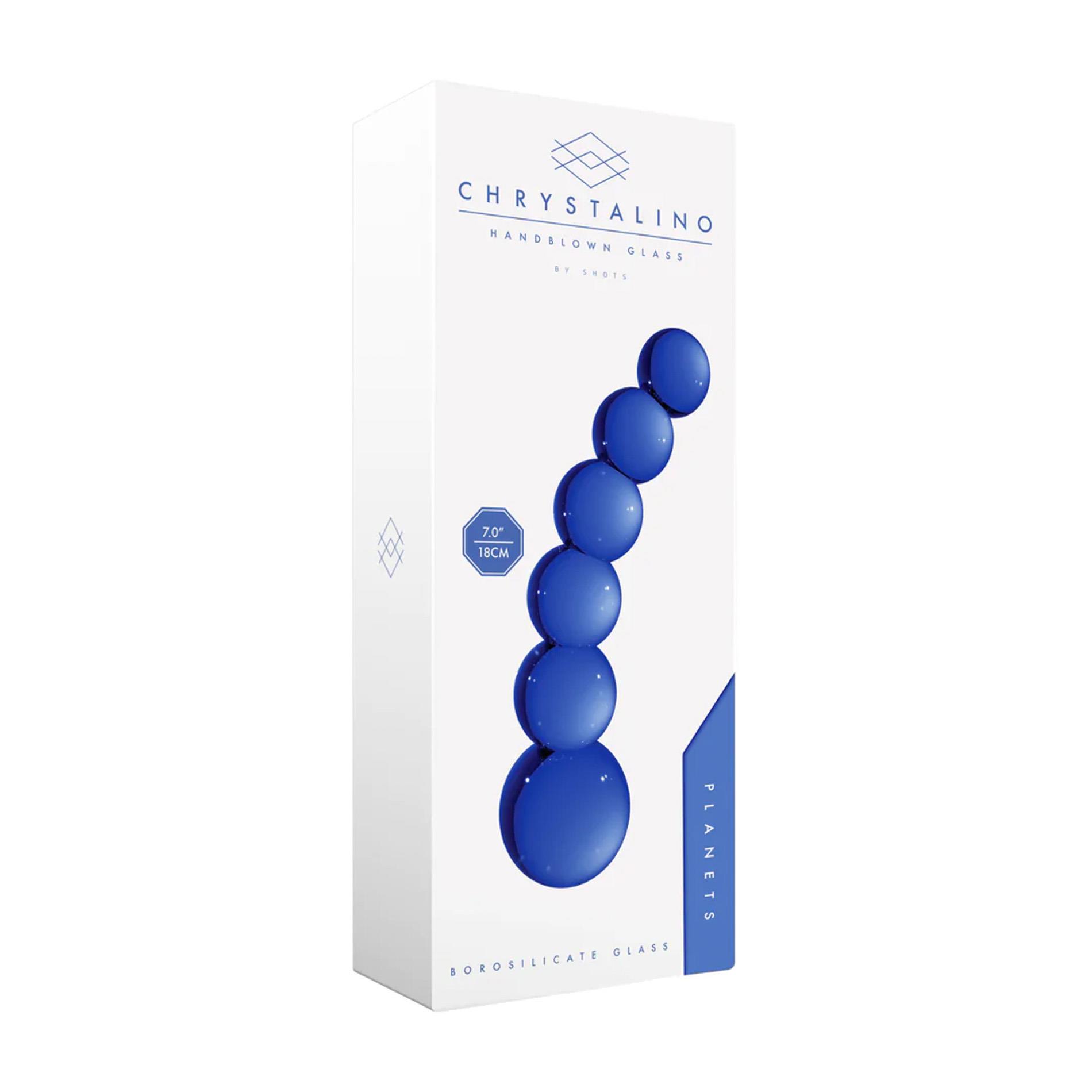 Dildo szklane Planets – borokrzemowe, 18,5 cm — zdjęcie 2