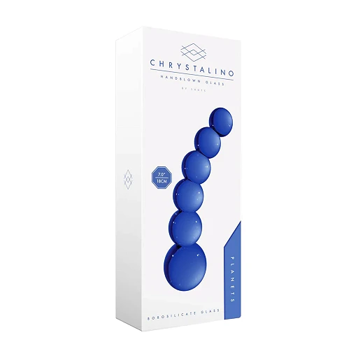 Dildo szklane Planets – borokrzemowe, 18,5 cm — zdjęcie 2