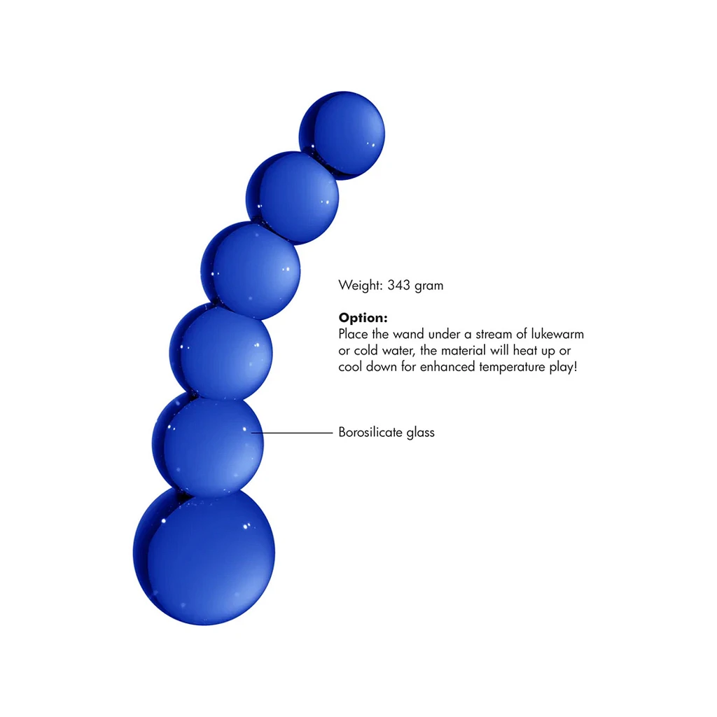 Dildo szklane Planets – borokrzemowe, 18,5 cm — zdjęcie 7