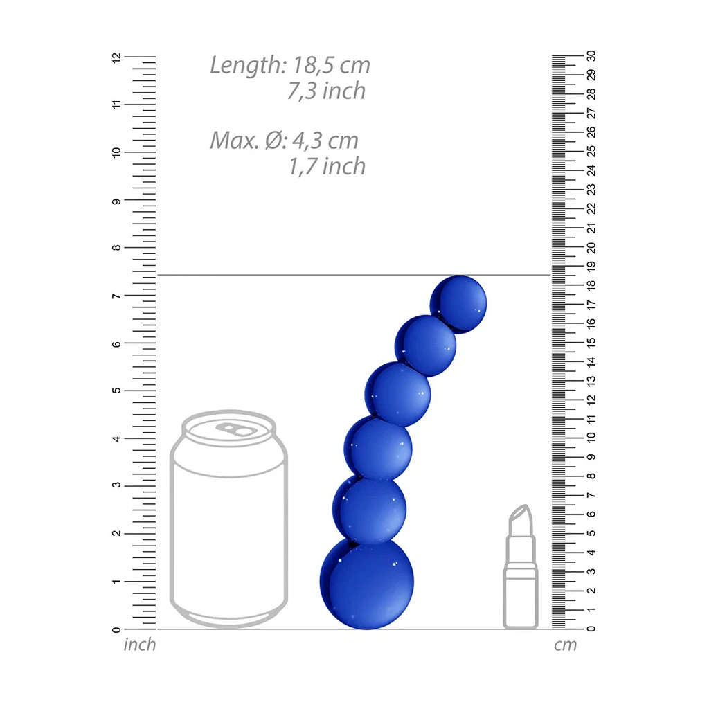 Dildo szklane Planets – borokrzemowe, 18,5 cm — zdjęcie 9