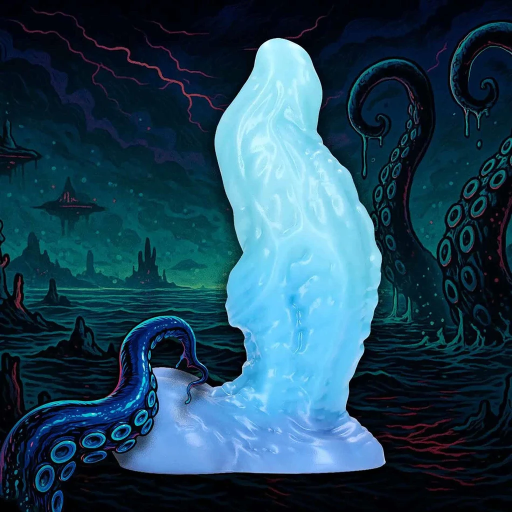 Dildo Aquatic Ravager – płynny silikon, 17 cm, 6,5 cm — zdjęcie 5